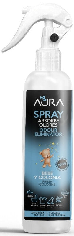 Aura Spray Absorbe Olores Odour Eliminator Bebé y Colonia 250 Ml