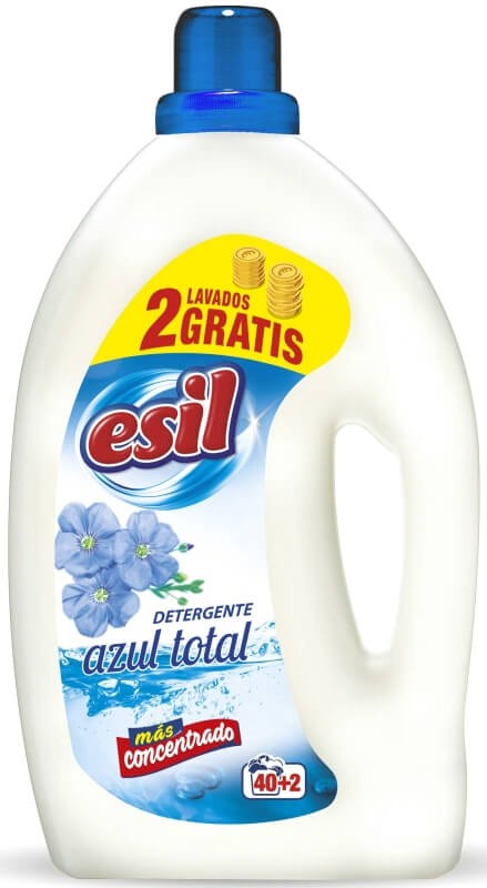 Esil Detergente Líquido Azul Total 40+2D 2,6L - Eficacia y Frescura en Cada Lavado