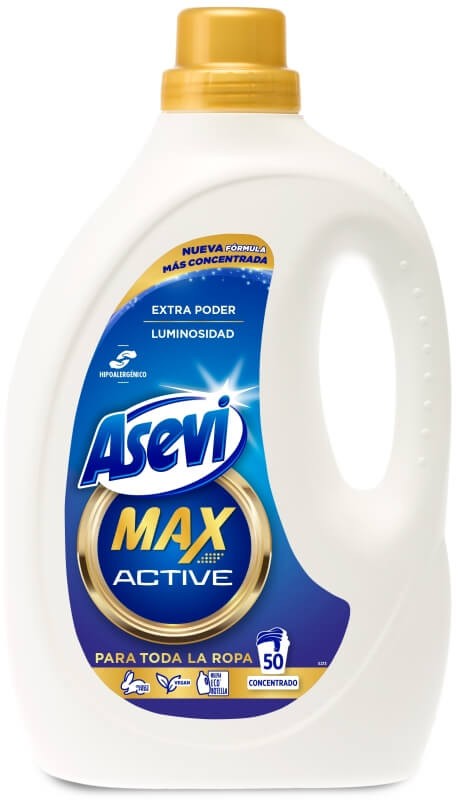Asevi Detergente Líquido Max Active 50D