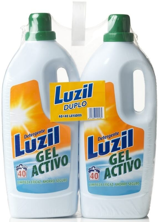 Luzil Detergente Líquido Gel Activo 40D 2,8L Duplo