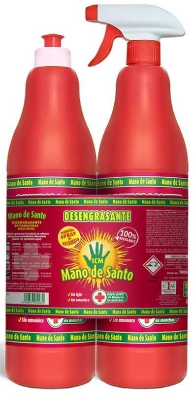Mano de Santo Desengrasante Pack Pistola 1L + Recambio – El Poder Imbatible contra la Grasa Incrustada