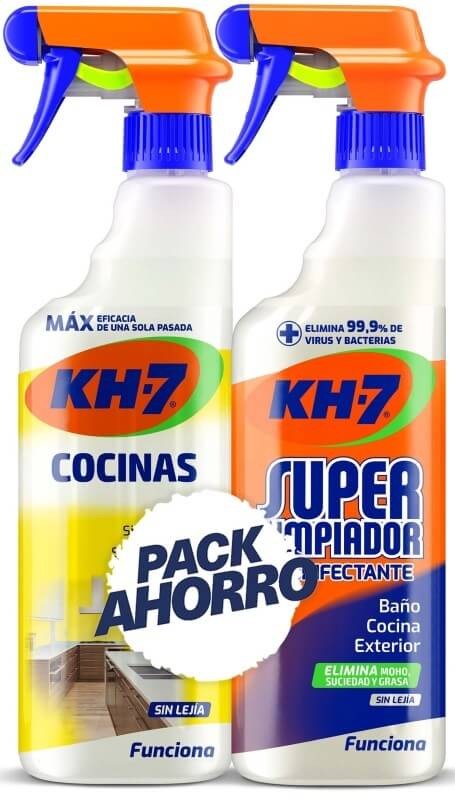 KH-7 Pack Ahorro Limpiador Cocinas + Superlimpiador Desinfectante 750 ml