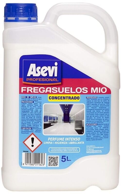 Asevi Profesional Fregasuelos Mio Concentrado 5L - Limpieza Profesional con Perfume Duradero