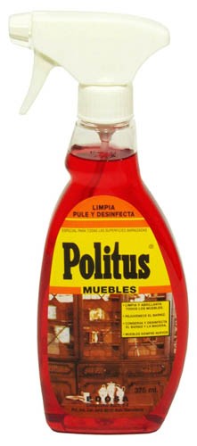 Politus Limpia Muebles Spray 375 ml – Limpieza, Brillo y Desinfección en un Solo Paso