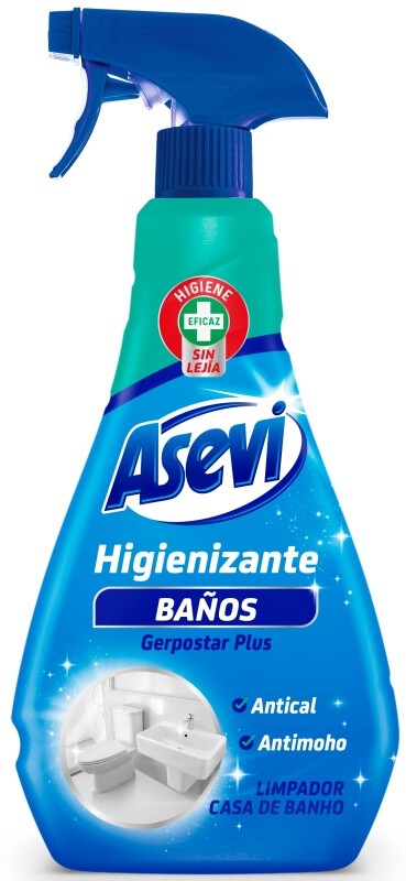 Asevi Higienizante Baños 720 ml – Limpiador Antical y Antimoho Sin Lejía