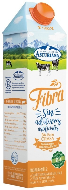 Asturiana Baja en Grasa Semidesnatado Pk 6 x 1 L