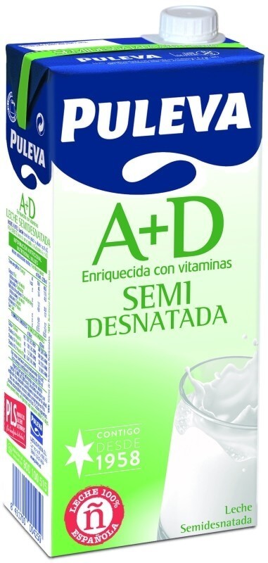 Puleva Semidesnatada Vitaminas A + D Pk 6 x 1 L