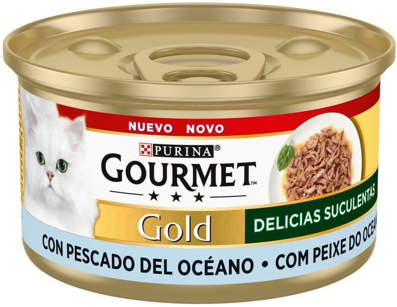 Purina Gourmet Gold Delicias Suculentas Pescado 85 Gr