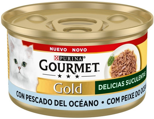 Purina Gourmet Gold Delicias Suculentas Pescado 85 Gr