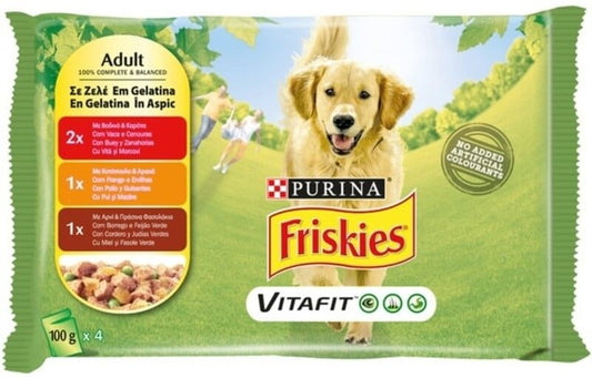 Purina Friskies Perro Gelatina 4X100G