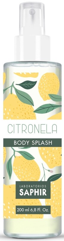 Saphir Body Splash Citronela 200 ml – Frescor Natural con Aroma Cítrico y Ligero