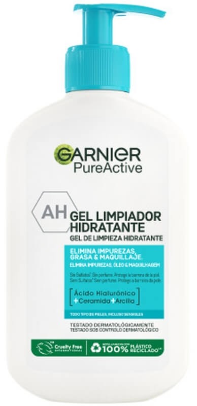 Garnier Pure Active Gel Limpiador Hidratante 250 ml – Limpieza Profunda y Suavidad en Cada Aplicación