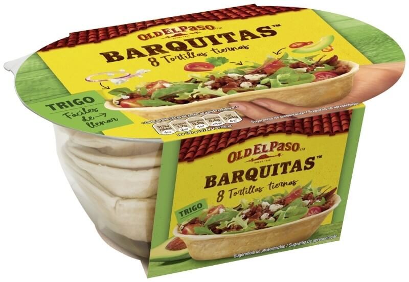 Old El Paso Barquitas de Trigo 8U 193G - Perfectas para Tacos y Fajitas