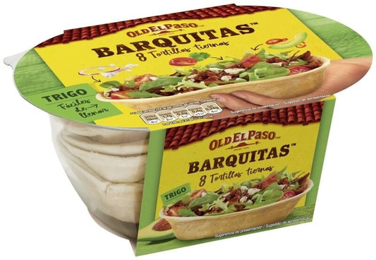 Old El Paso Barquitas de Trigo 8U 193G - Perfectas para Tacos y Fajitas