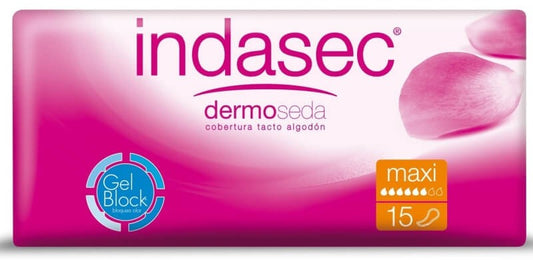 Indasec Compresas Incontinencia Dermoseda Maxi 15U