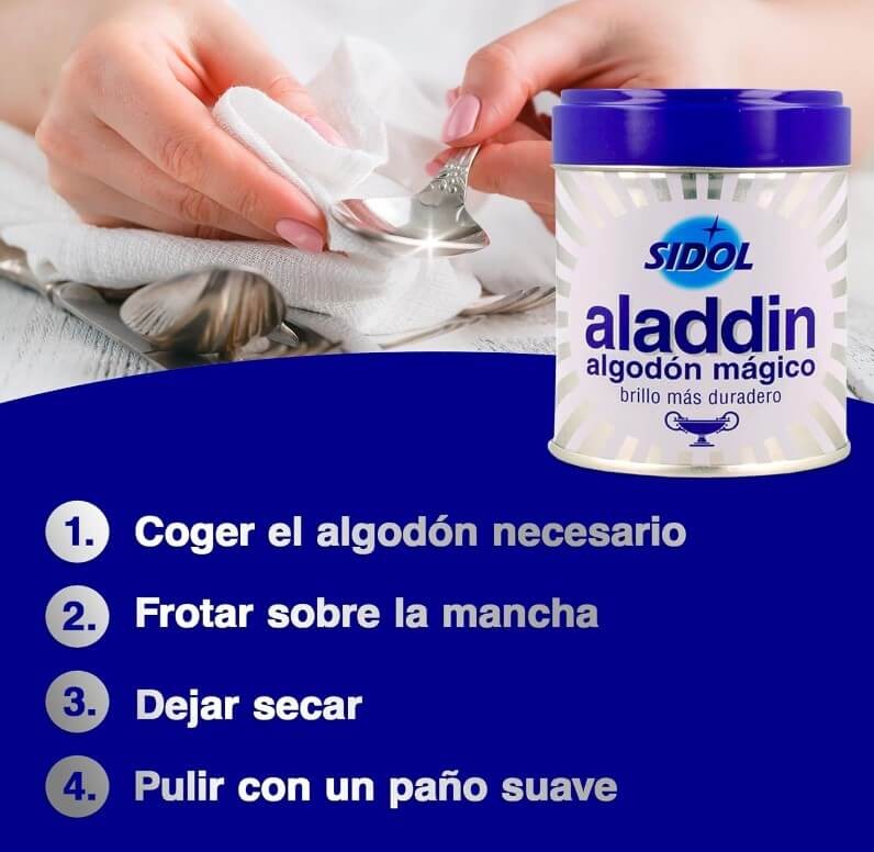 Sidol Aladdin Algodón Mágico 75G - Limpieza Profesional y Brillo Eterno