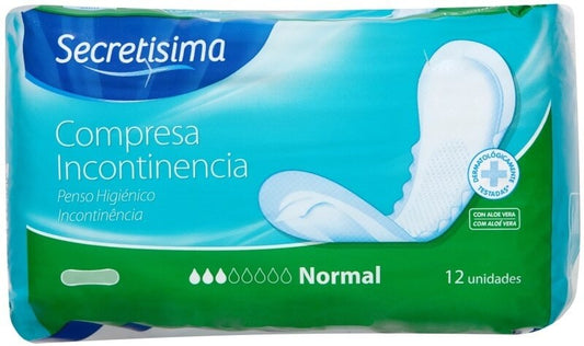 Secretisima Compresas Incontinencia Normal 12U - Comodidad y Protección Discreta