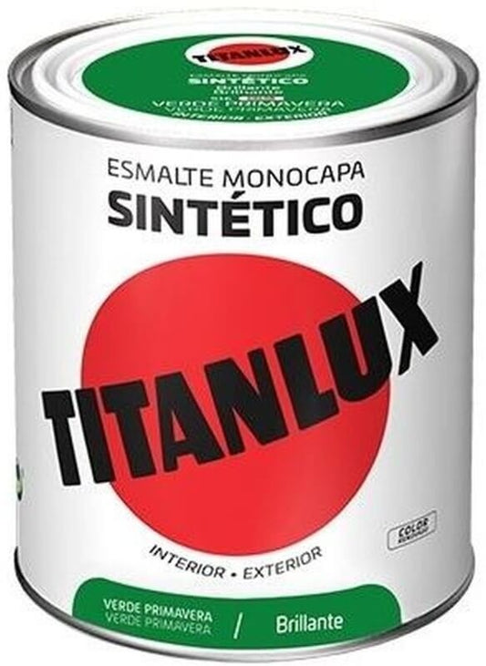 Titanlux Esmalte Monocapa Sintético Int y Ext 750 Verde Primavera Brillante 516