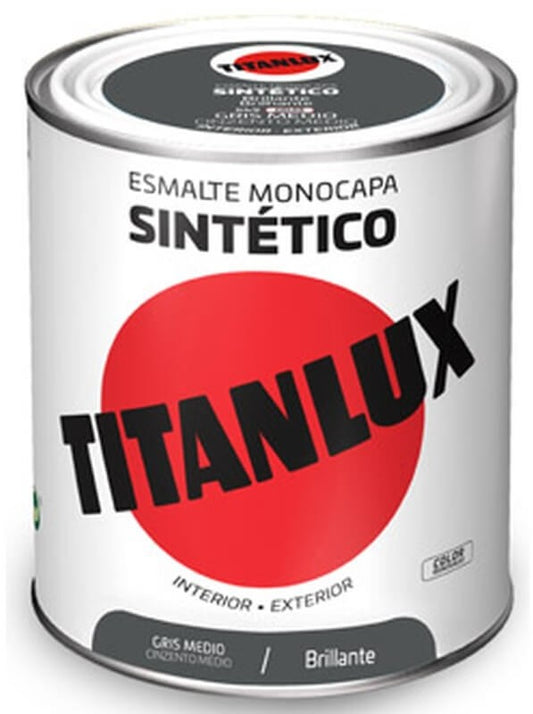 Titanlux Esmalte Monocapa Sintético Int y Ext 250 Cris Medio Brillante 523