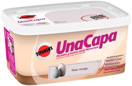 Titanlux Inacapa Paredes y Techos Rosa Vintage 4 L