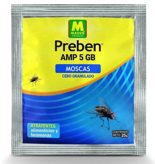 Preben AMP 5 GB Cebo Granulado para Moscas 25G – Eficaz Control de Moscas