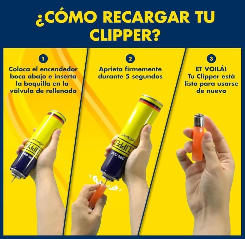 Clipper Gas Azul Para Mecheros 300 ml - Recarga 100% Isobutano para Encendedores y Mecheros con Máxima Seguridad