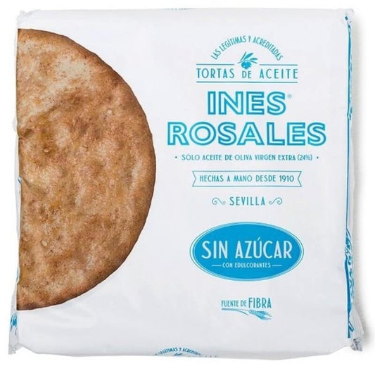 Inés Rosales Tortas de Aceite Sin Azúcar 4U 120 g – El Sabor Tradicional Andaluz, Ahora Sin Azúcar