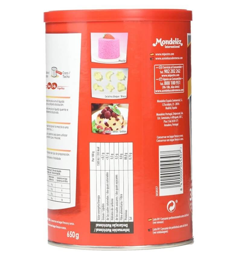 Royal Gelatina Neutra Profesional 650 g - La Base Perfecta para tus Postres y Recetas