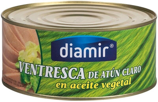 Diamir Ventresca de Atún Claro en Aceite Vegetal RO-900 – Sabor, jugosidad y calidad gourmet en conserva