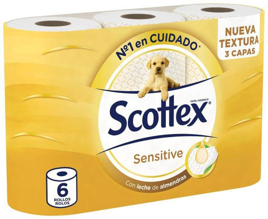 Scottex Sensitive Papel 3C 19,47M 6 Rol
