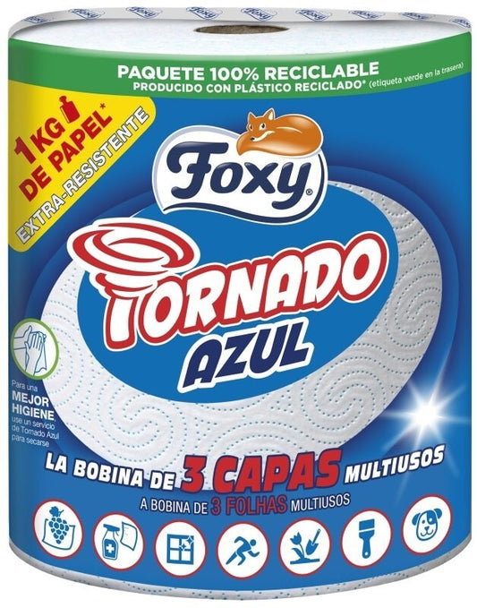 Foxy Tornado Azul 3 Capas 3C 81,6M 1 Rol