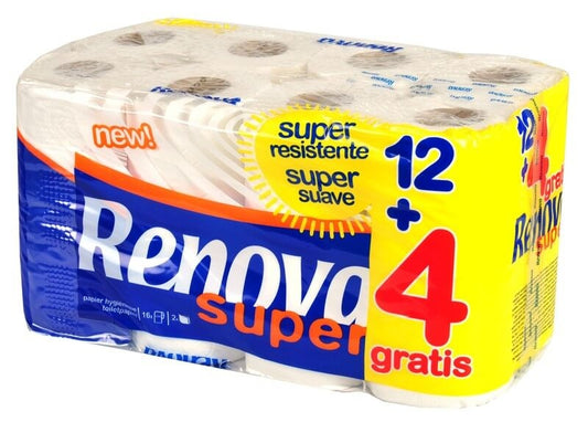 Renova Papel Super 2C 16,3M 12+4 Rol