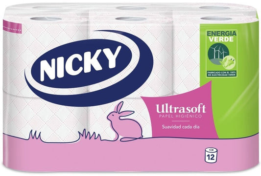 Nicky Papel Ultrasoft 2C 16,8M 12 Rol