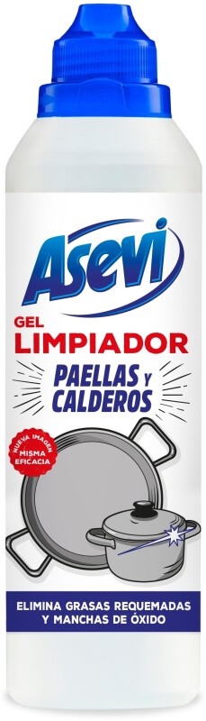 Asevi Gel Limpiador de Paellas y Calderos 450 ml – Eficiencia Máxima para una Limpieza Completa