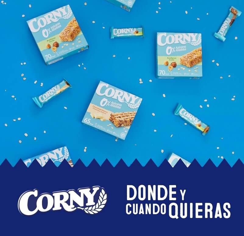 Corny Barritas de Cereales Chocolate Blanco Pack de 6 x 20 gr