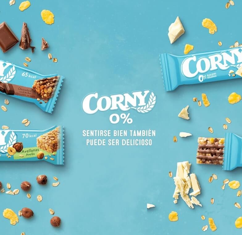 Corny Barritas de Cereales Chocolate con Leche Pack de 6 x 20 gr