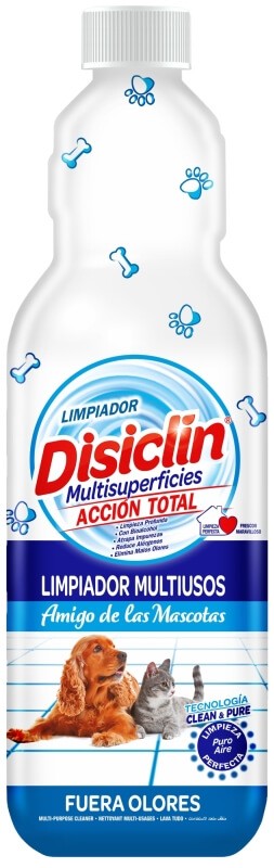 Disiclin Limpiador Multiusos para Mascotas 1L - El Mejor Aliado para un Hogar Limpio y Fresco