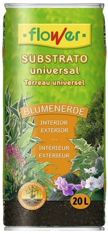 Flower Substrato Universal Blumenerde Int y Ext 20L
