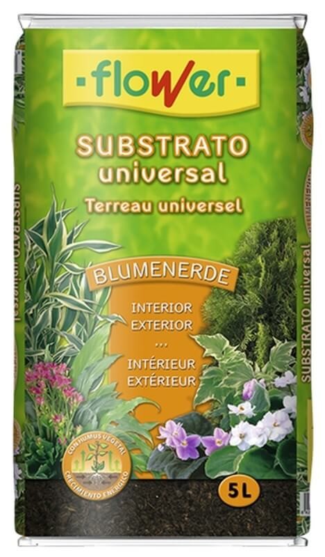 Flower Substrato Universal Blumenerde Int y Ext 5L