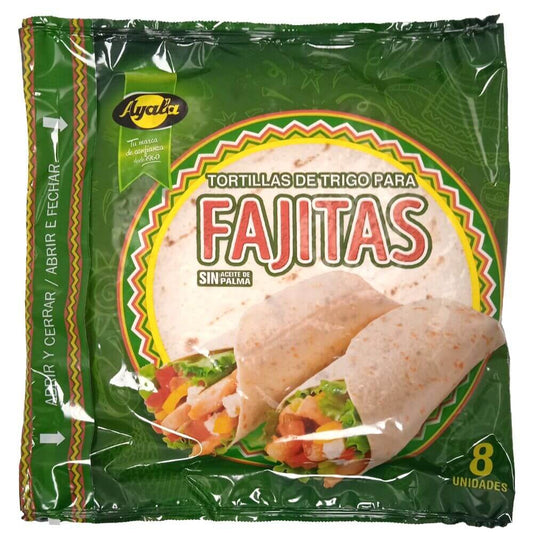 Ayala Tortillas de Trigo para Fajitas 8U 320G