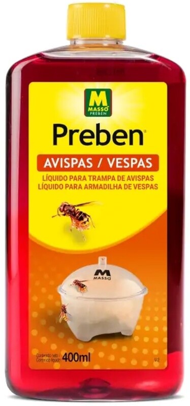 Preben Líquido Atrayente para Trampa de Avispas 400 ml – Eficacia Natural para el Control de Avispas en Exteriores