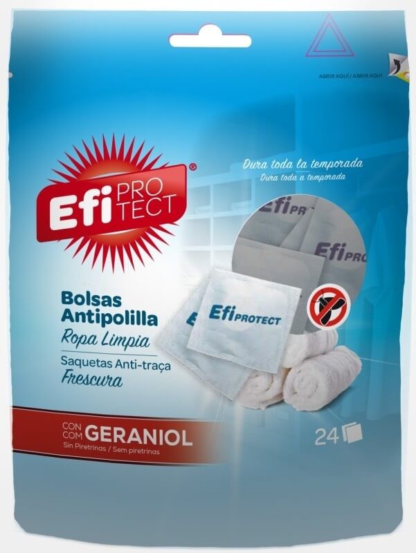 Efi Protect Bolsas Antipolilla Ropa Limpia 24U – Protección Eficaz y Frescura Duradera para tus Prendas