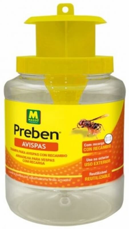 Preben Trampa para Avispas con Recambio Reutilizable – Control Eficaz y Seguro en Exteriores