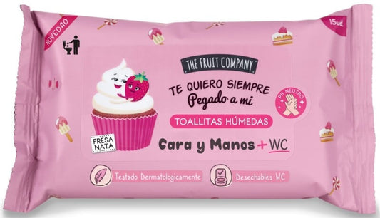 TFC Toallitas Húmedas Cara y Manos Fresa/Nata 15U