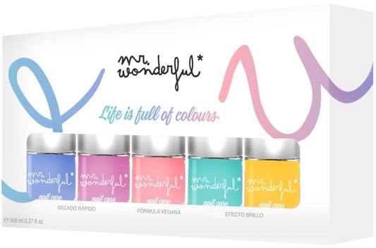 Mr. Wonderful Uñas 5 Colores