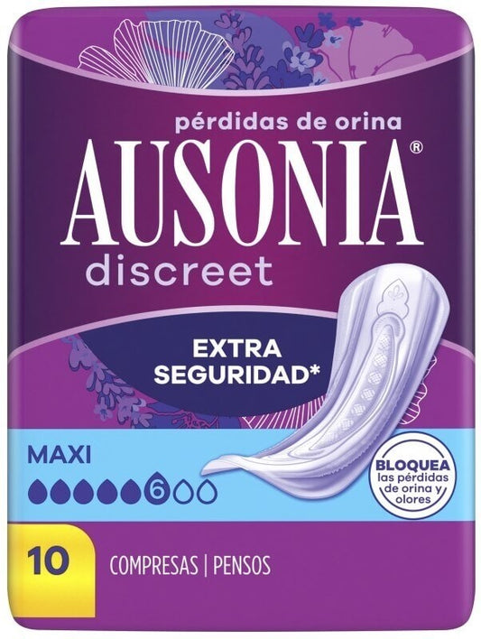 Ausonia Discreet Extra Seguridad Maxi 10U