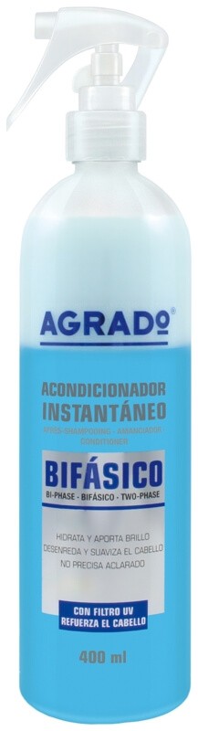 AGRADO Acondicionador Bifásico Instantáneo 400 ml – Hidratación y brillo inmediato para todo tipo de cabello