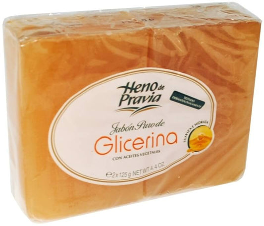 Heno de Pravia Jabón Puro de Glicerina 2x125G