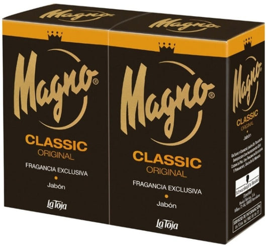 Magno Classic Jabón en Pastilla 2 x 100 g – La Fragancia Exclusiva que Cuida tu Piel Cada Día
