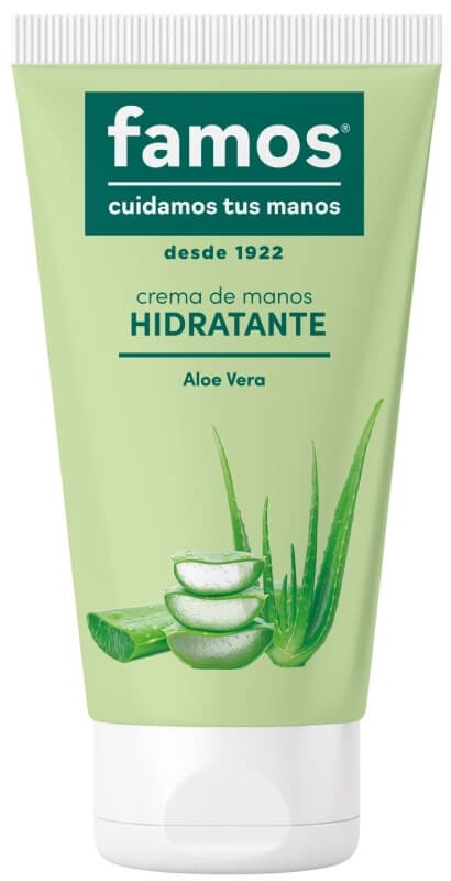 Famos Crema de Manos Hidratante Aloe Vera 75 ml - Cuida y Protege tus Manos Naturalmente